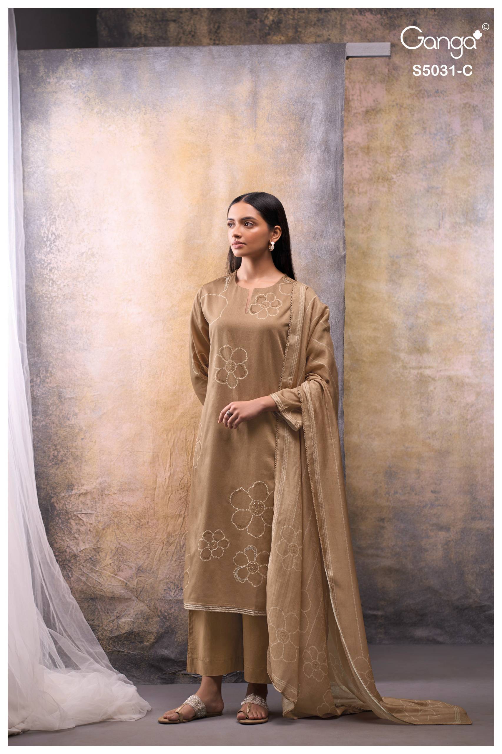 BRIVAA 5031 SERIES BY GANGA FASHION Beautiful Colourful COTTON SATIN Dresses At Wholesale Price